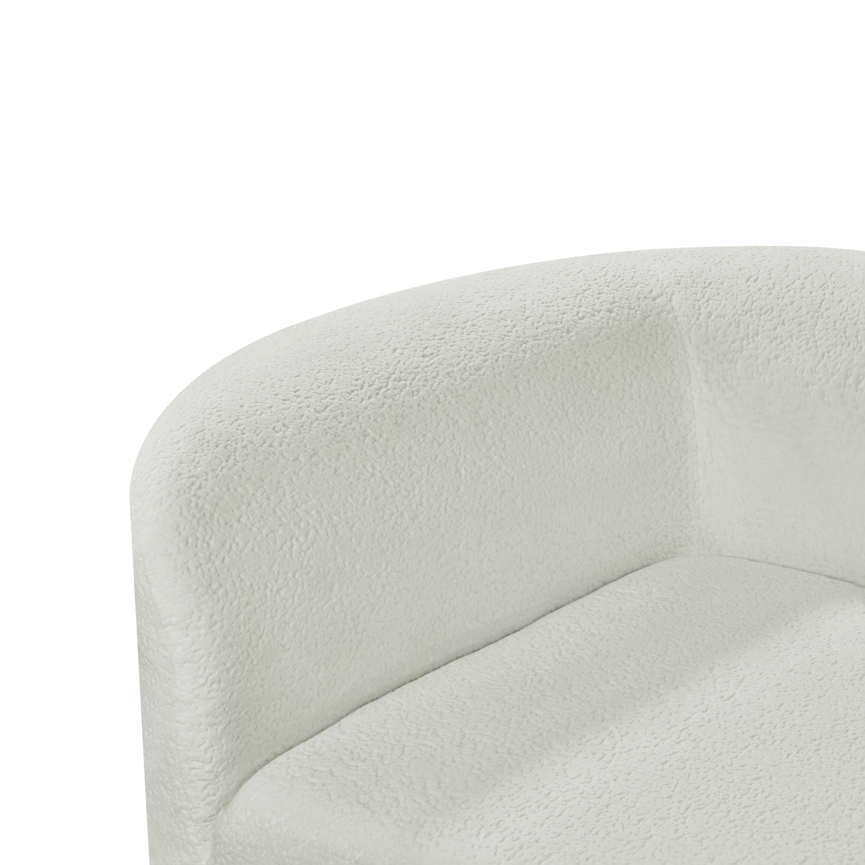 116' Modern Curved Sectional Sofa with High-Density Fully Compressed Sponge and Chaise Lounge, Pearl Upholstery, 2-Piece Set, Fully Assembled Right Hand Facing, Perfect for Living Room, Lounge