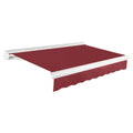 [16x10FT] Awntech Key West Premium Manual Outdoor Retractable Awning [FCM16-SBY] (SAK37154)