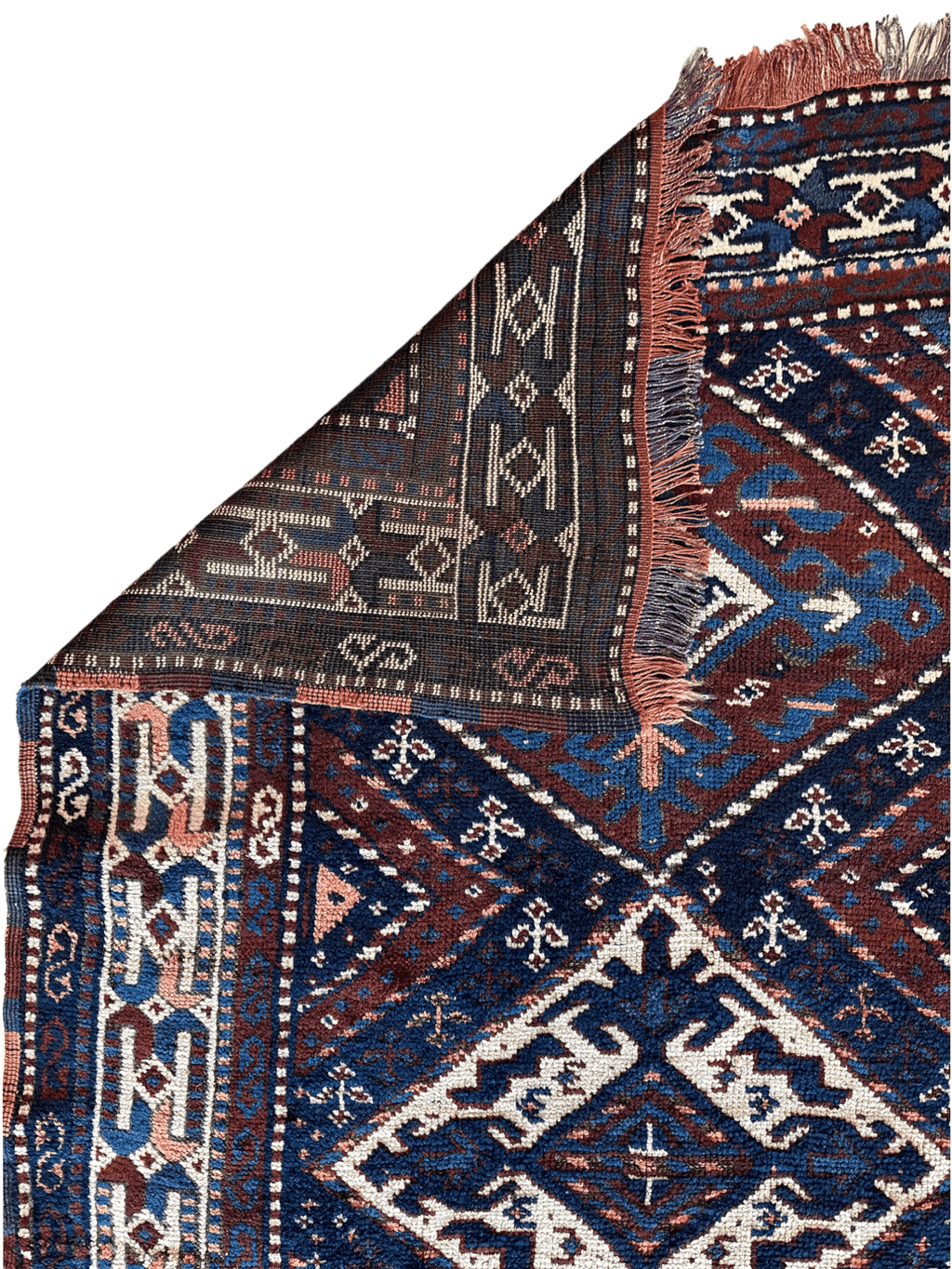 1920’s Antique Kurdish 4X3 Rug