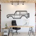 1975 Bronco Metal Car Wall Art  - MT0164