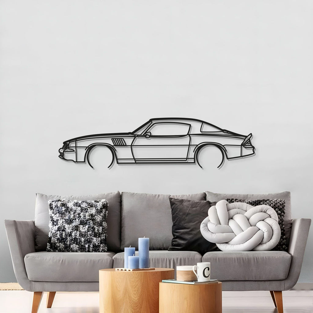 1978 Camaro Z28 Detailed Metal Car Wall Art - MT0180