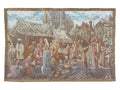 1990s Belgium Wall Tapestry 4'1” x 6’4”