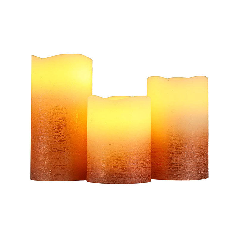 Real Wax Battery Powered Candle（Set of 3）