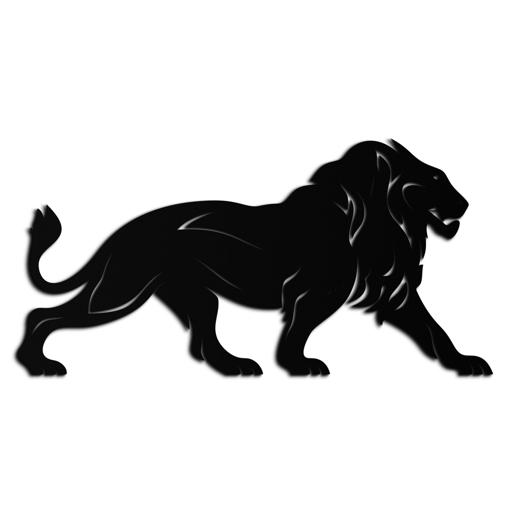 Majestic Lion Wall Art - Steel Wall Decor for Home and Office -KAF002