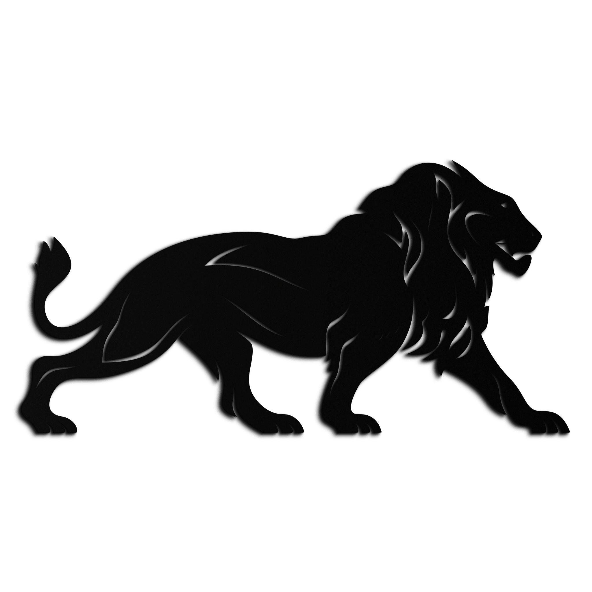 Majestic Lion Wall Art - Steel Wall Decor for Home and Office -KAF002