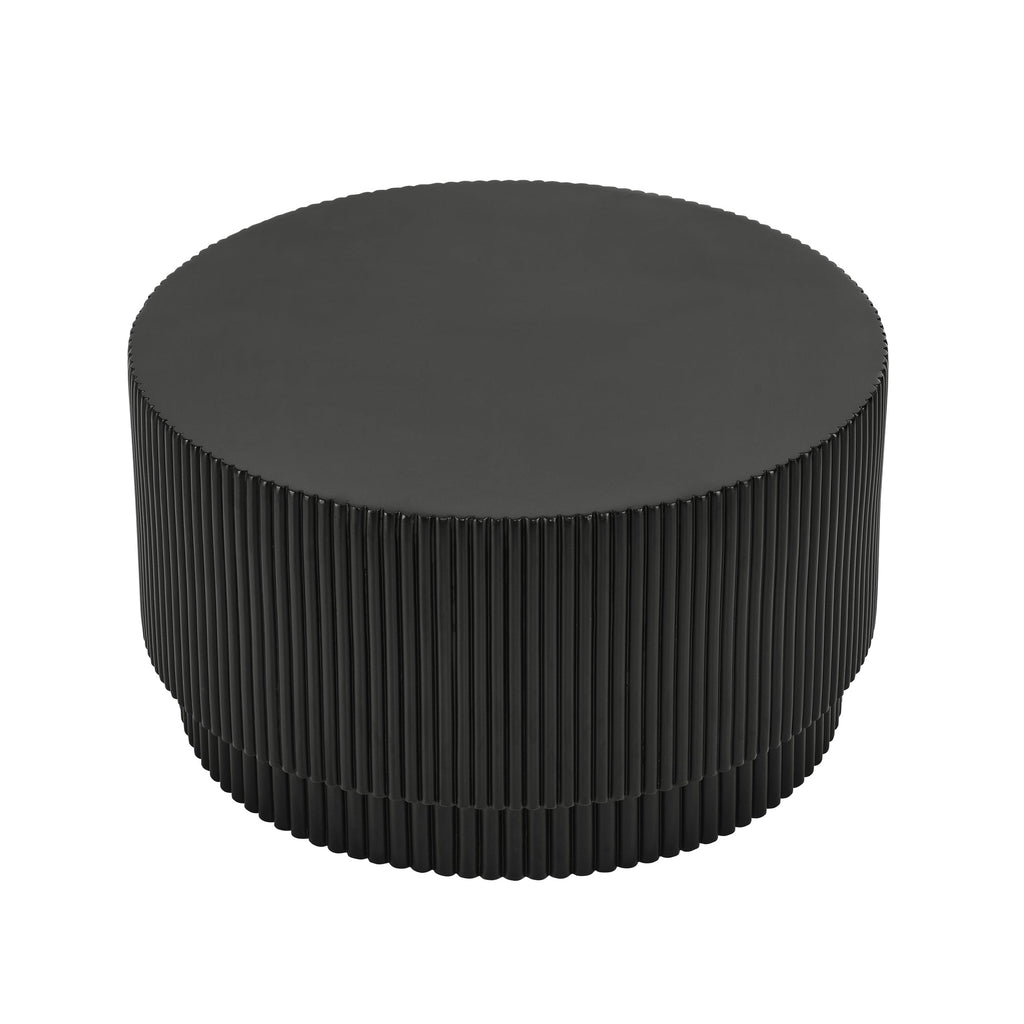 15.72-inch H-barrel coffee table, Nordic style, simple design, suitable for indoor and outdoor use, magnesium oxide material, suitable for living room, bedroom or garden sofa
