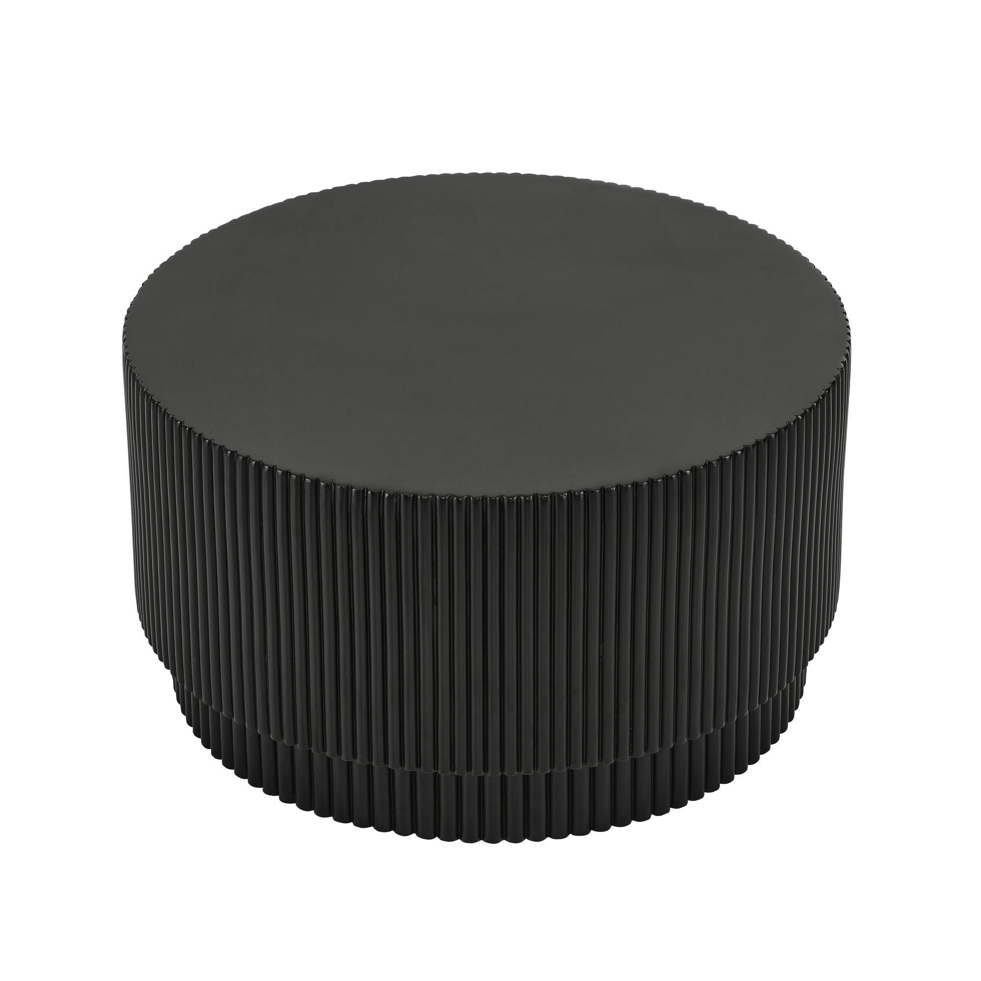 15.72-inch H-barrel coffee table, Nordic style, simple design, suitable for indoor and outdoor use, magnesium oxide material, suitable for living room, bedroom or garden sofa