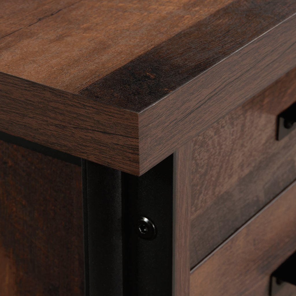 Computer Desk, Brown finish