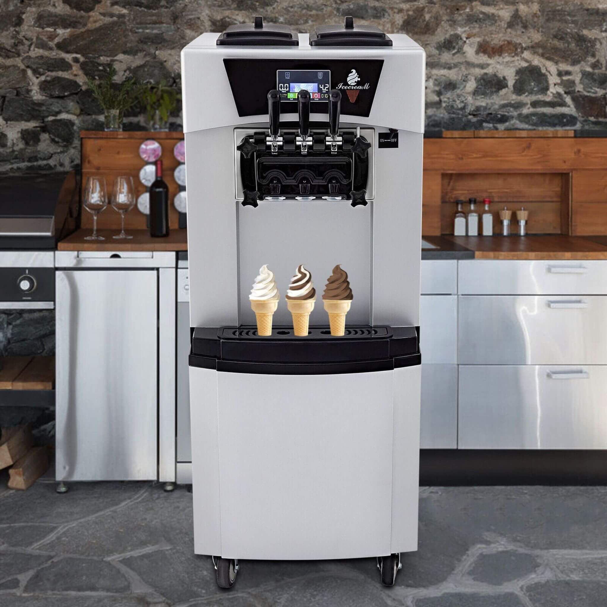 20-30L/H 2450W Commercial Soft Serve Ice Cream Machine Maker (SAK17494)