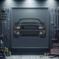 2012 Mustang Shelby GT500 Front View Metal Neon Car Wall Art - MTN0192