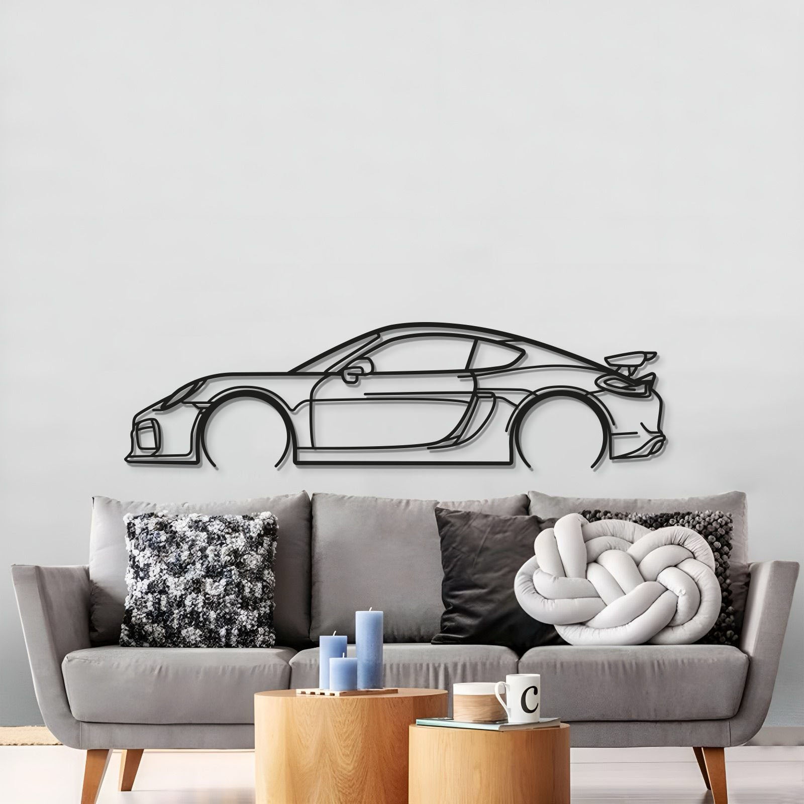 2016 Cayman GT4 981 Metal Car Wall Art - MT0897