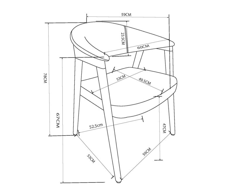 Mide Dining Chair, Set of 2