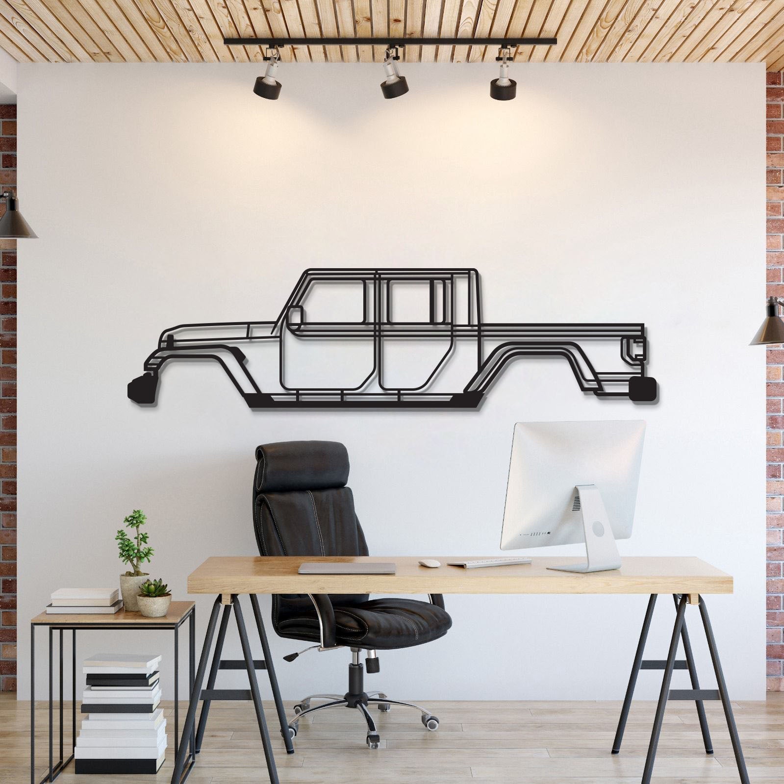 2020 Gladiator JT Metal Car Wall Art  - MT0708