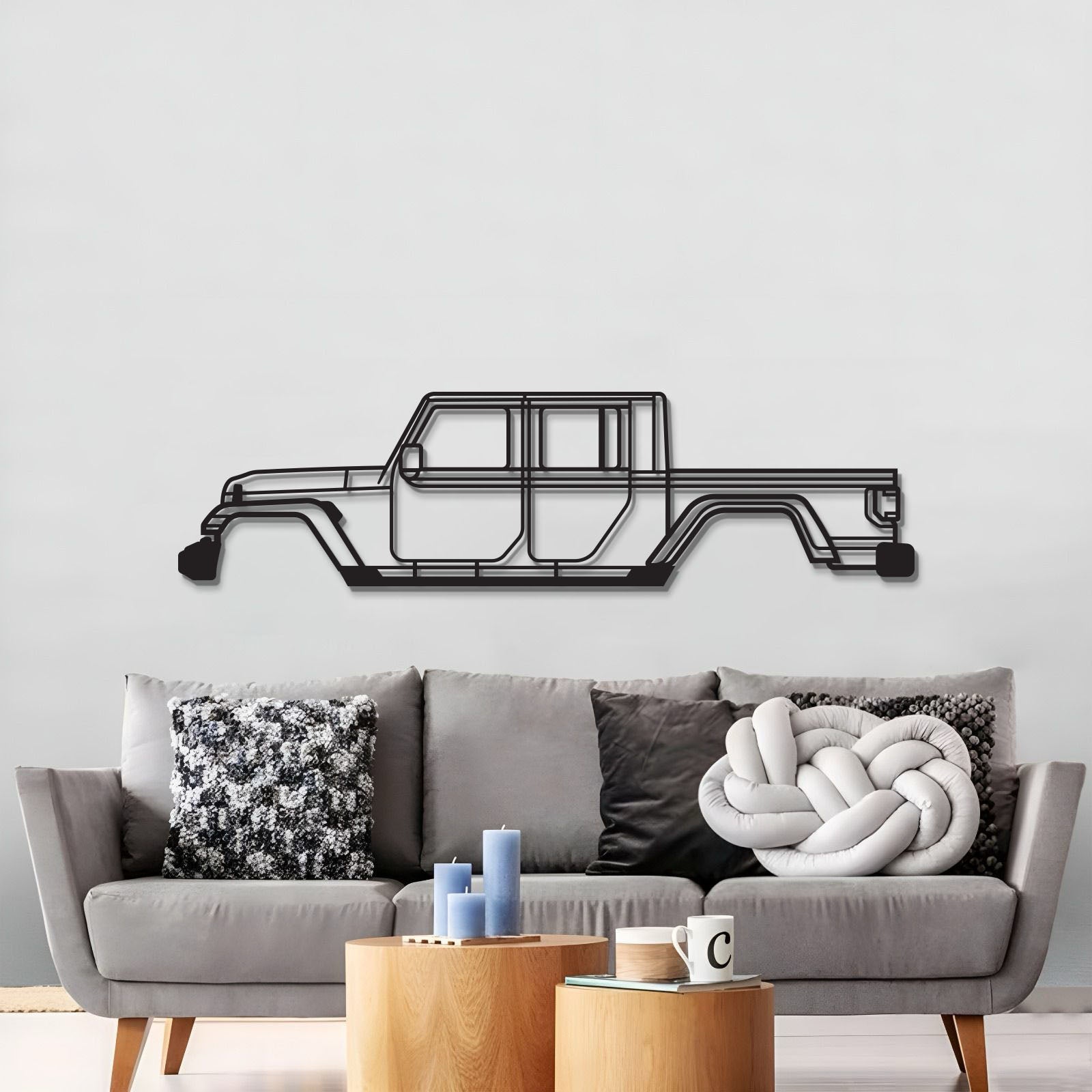 2020 Gladiator JT Metal Car Wall Art  - MT0708