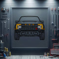 2024 F-150 Raptor R Front View Metal Neon Car Wall Art -MTN0250