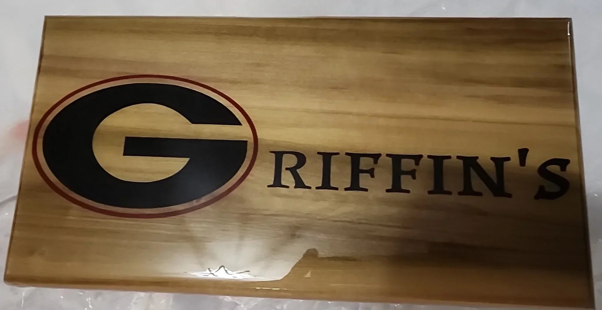 Engraved name with Georgia "G"