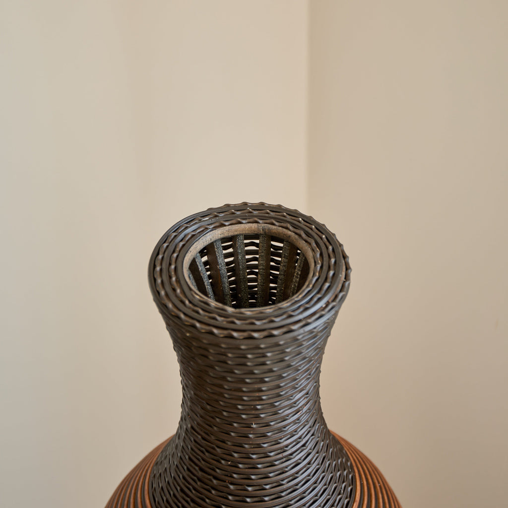 39' Tall Standing Designer Floor Vases with Elegant Two-Tone Dark Brown Finishes - Ideal for Decorating Living Rooms, Bedrooms, Entryways Perfect for Decorating Your Home