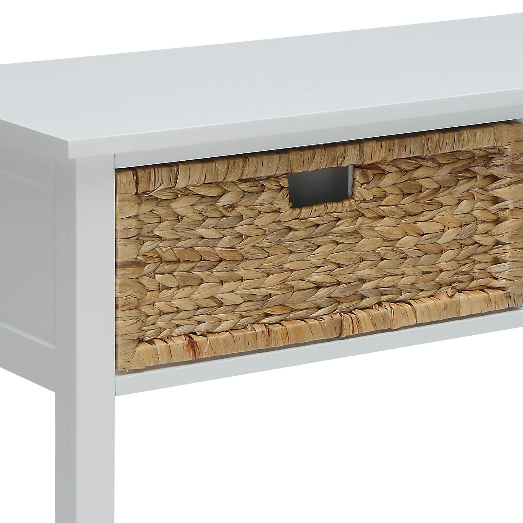 Flavius White Finish Console Table