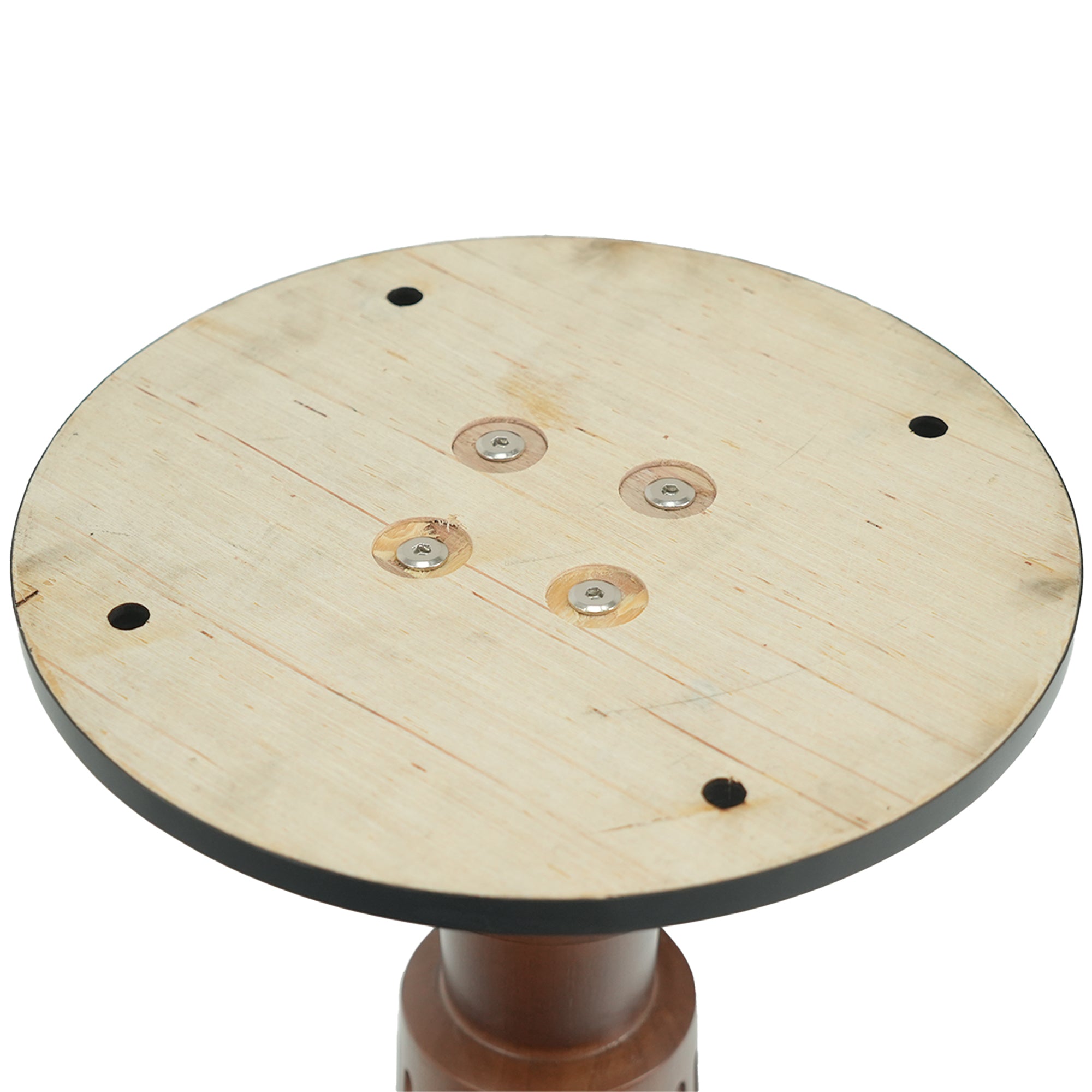 Modern Square Dining Table, 33.5' Tempered Glass Table with Wooden Leg & Gold Base, 2 - Person Kitchen Table for Small Space, 150lbs Weight Capacity(Only the Negotiation Table)