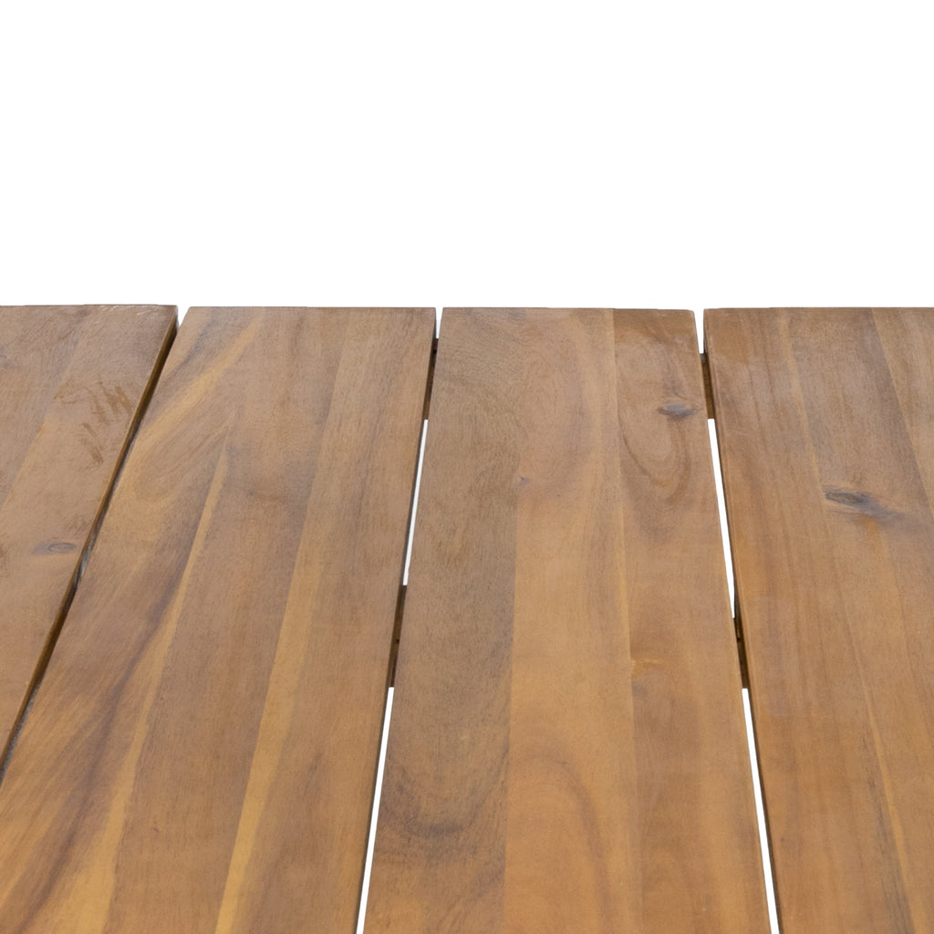 ZION INDUSTRIAL WOOD AND METAL RECTANGULAR DINING TABLE