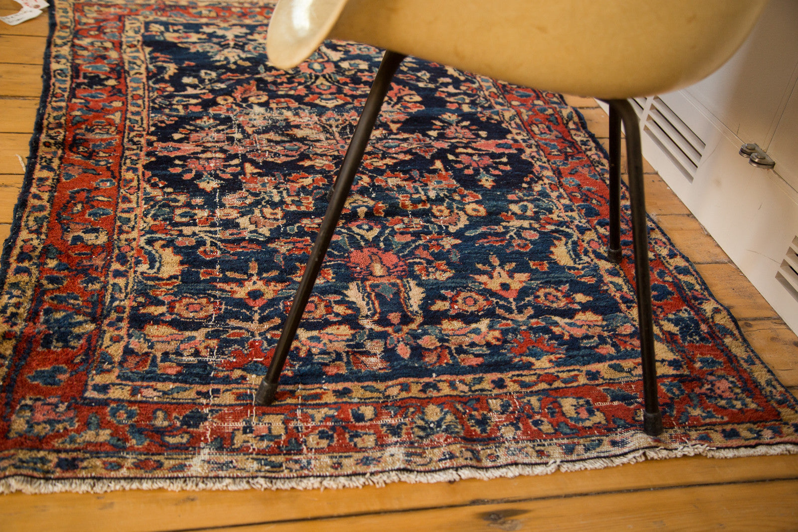 3.5x5 Vintage Distressed Fine Bibikabad Rug
