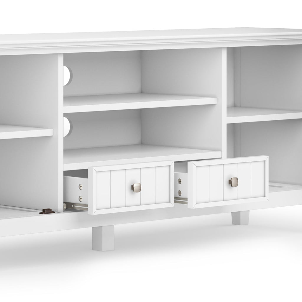 Acadian - 60' TV Media Stand - White