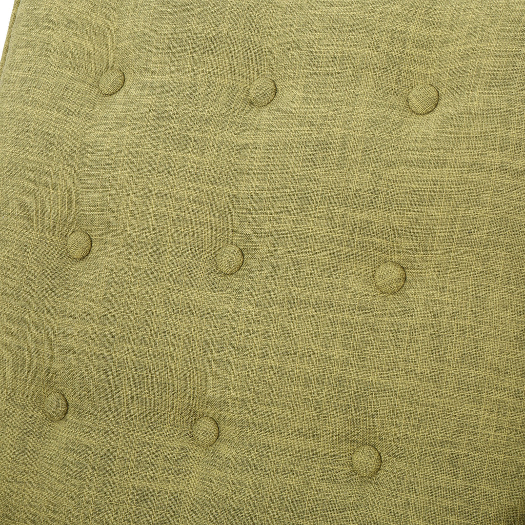 Macedonia Mid-Century Modern Button Tufted Fabric Recliner