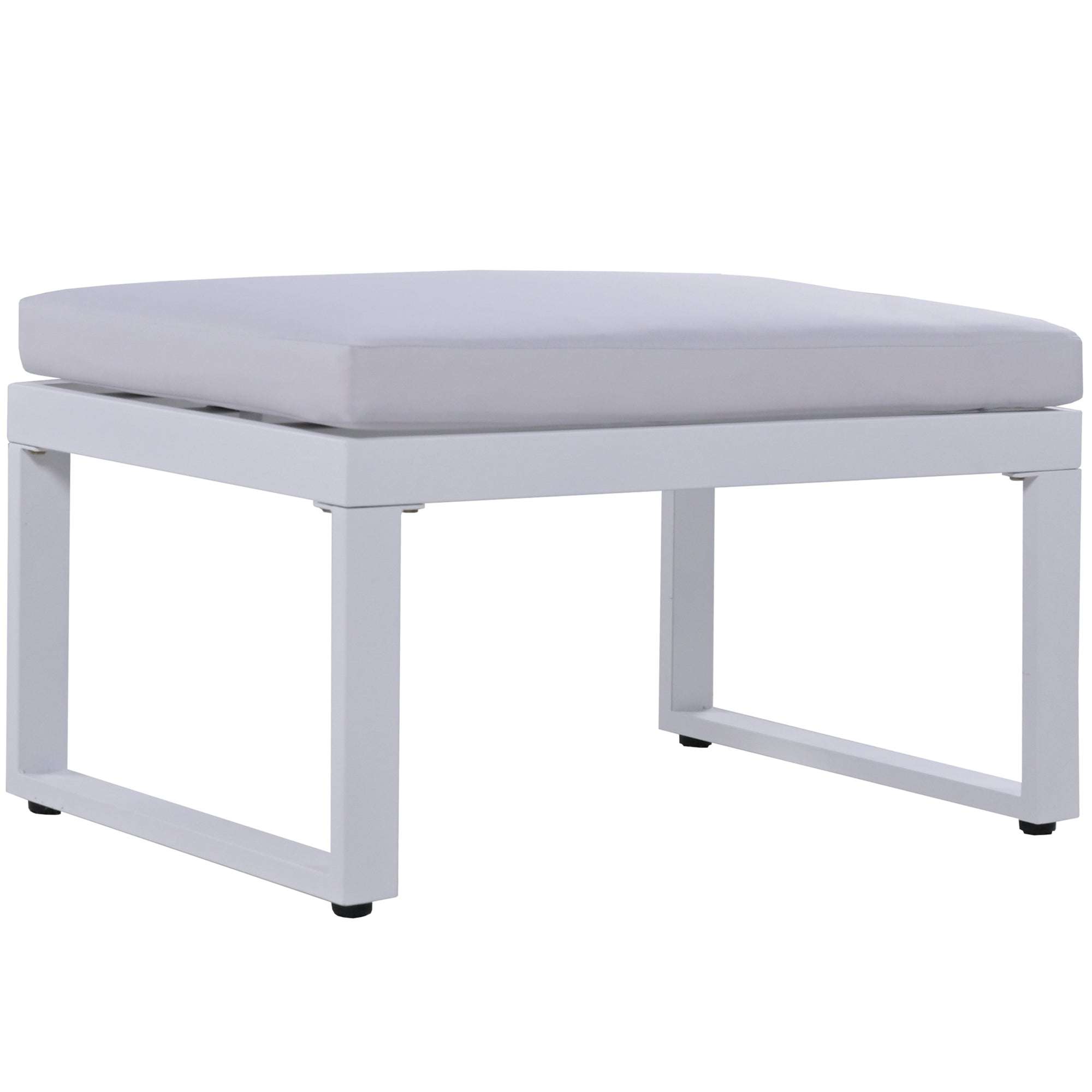 [Not allowed to sell to Wayfair]U_Style Industrial Style Outdoor Sofa Combination Set With 2 Love Sofa,1 Single Sofa,1 Table,2 Bench