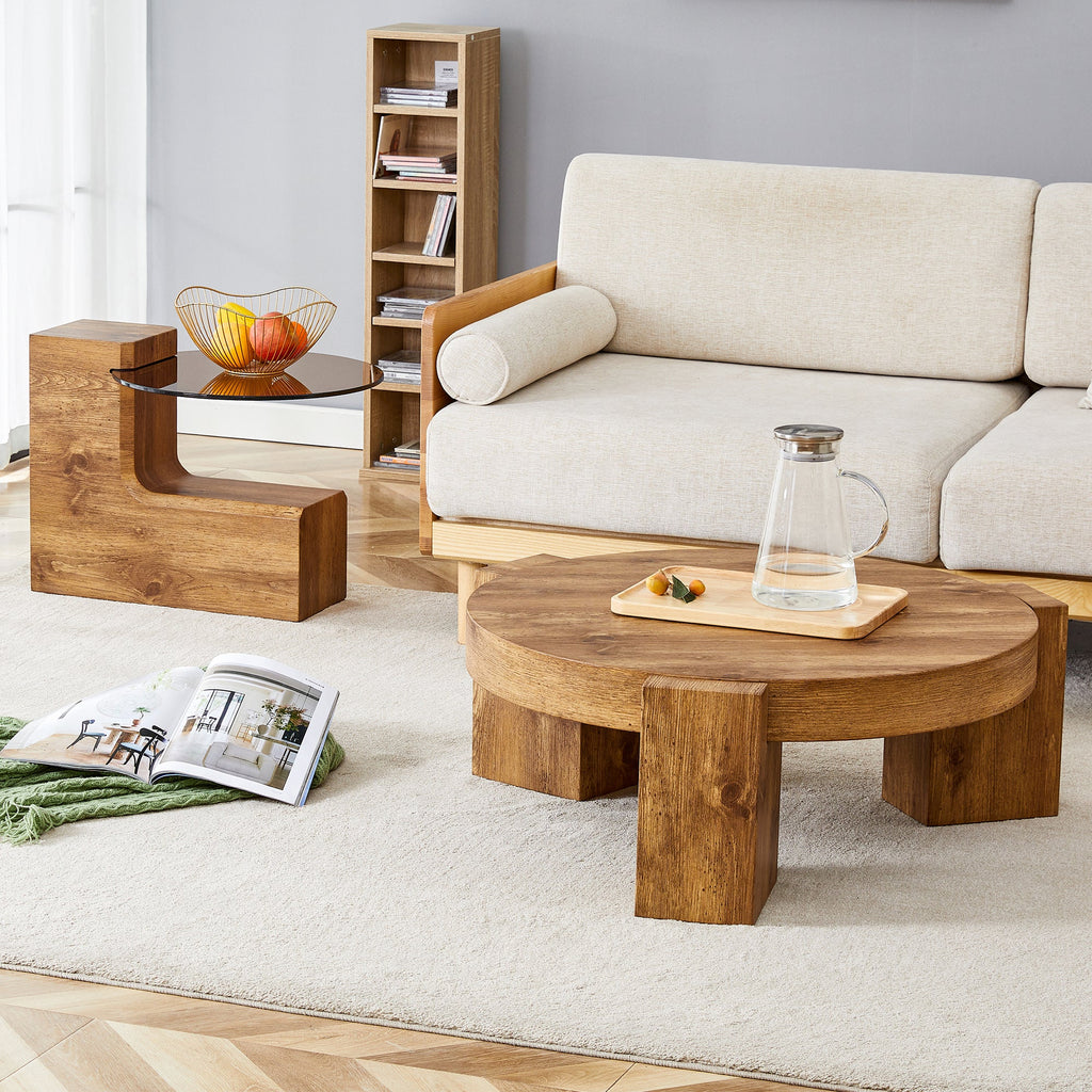 The detachable double-decker coffee table, the stylish design is more precious, and the detachable design can make the use of space more flexible and suitable for various scenes.