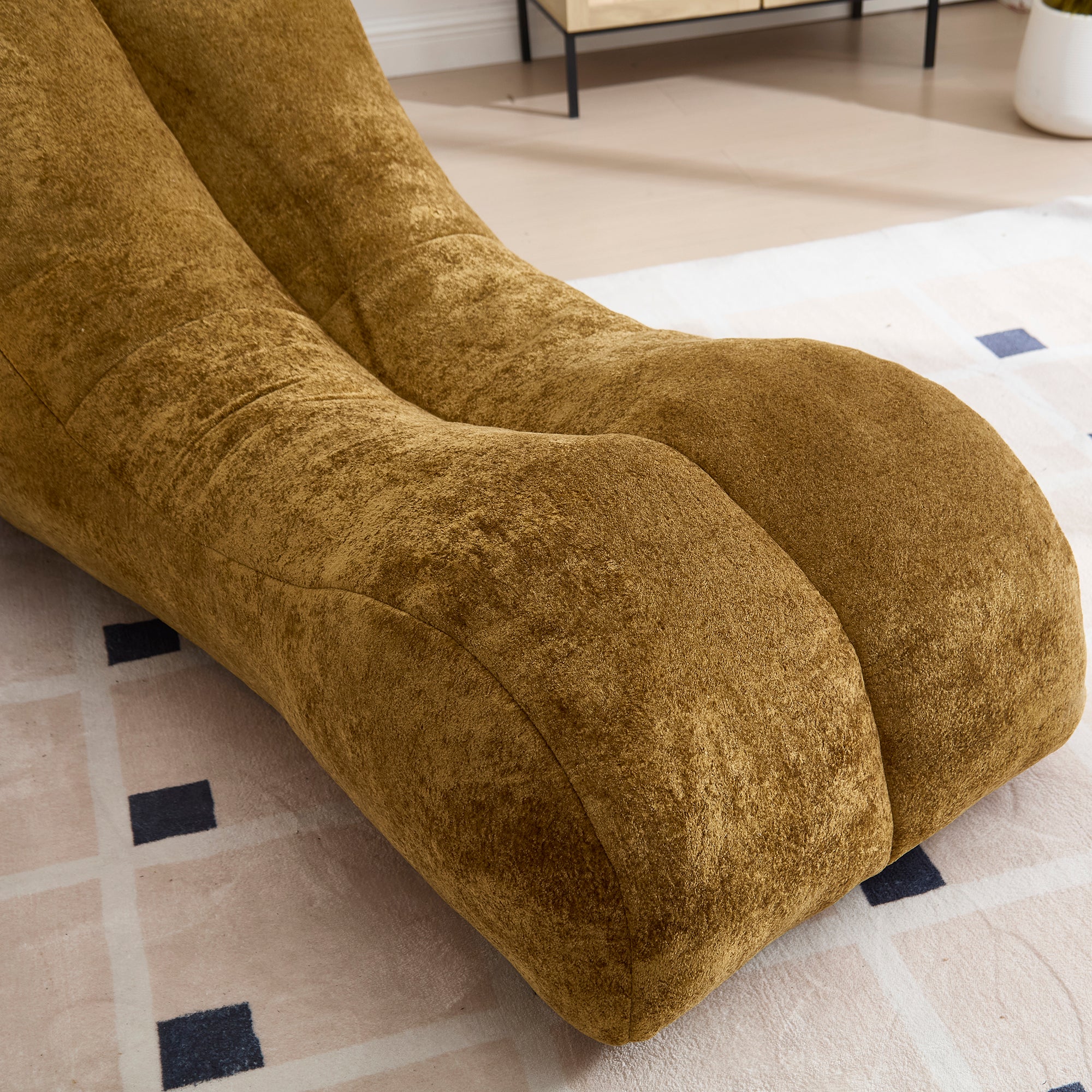 Creative Bean Bag Sofa Chair for Adults with High-Quality Sponge Filling and Polyester Fiber,59x30x23.6 inches