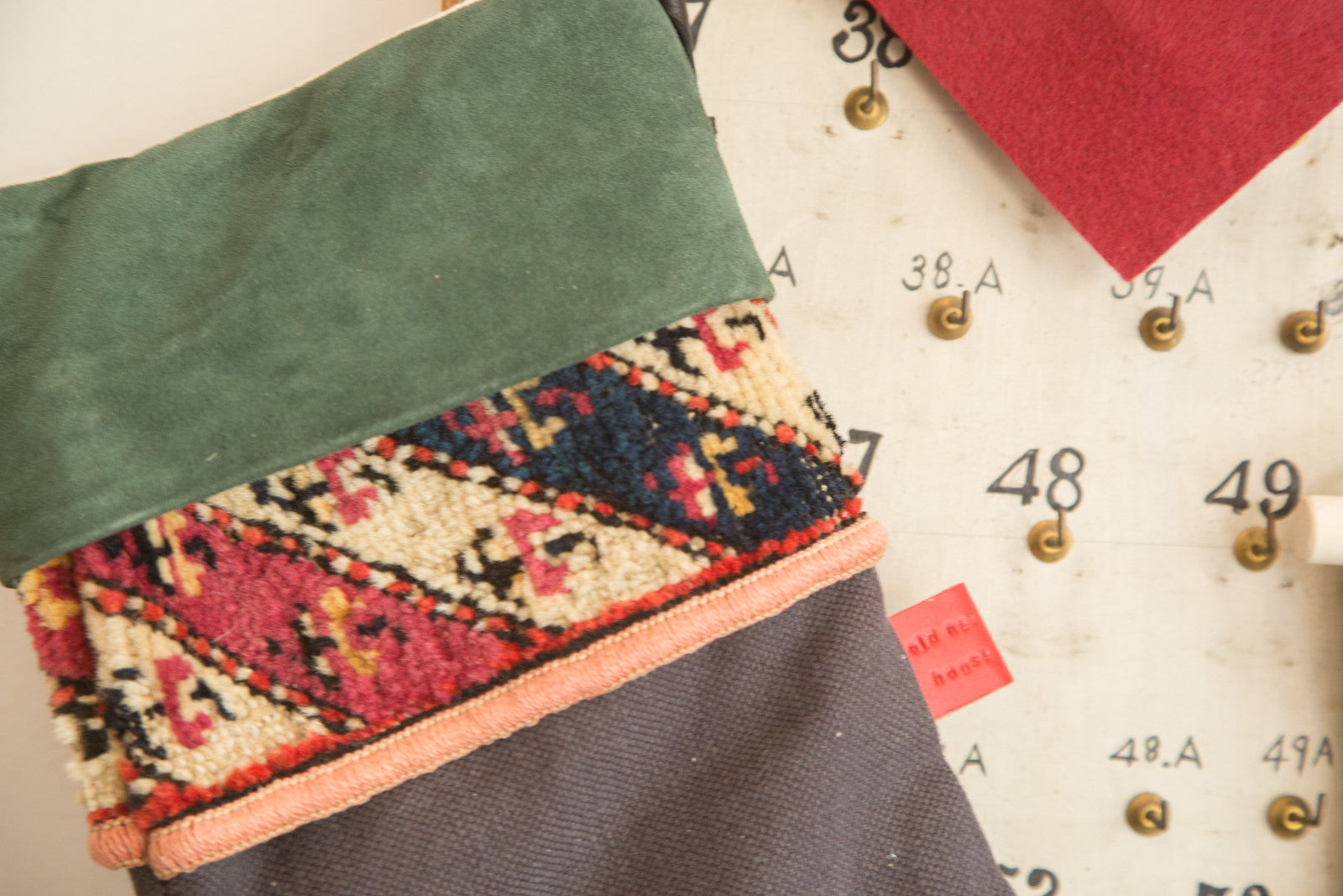 Rug Fragment Stocking Green