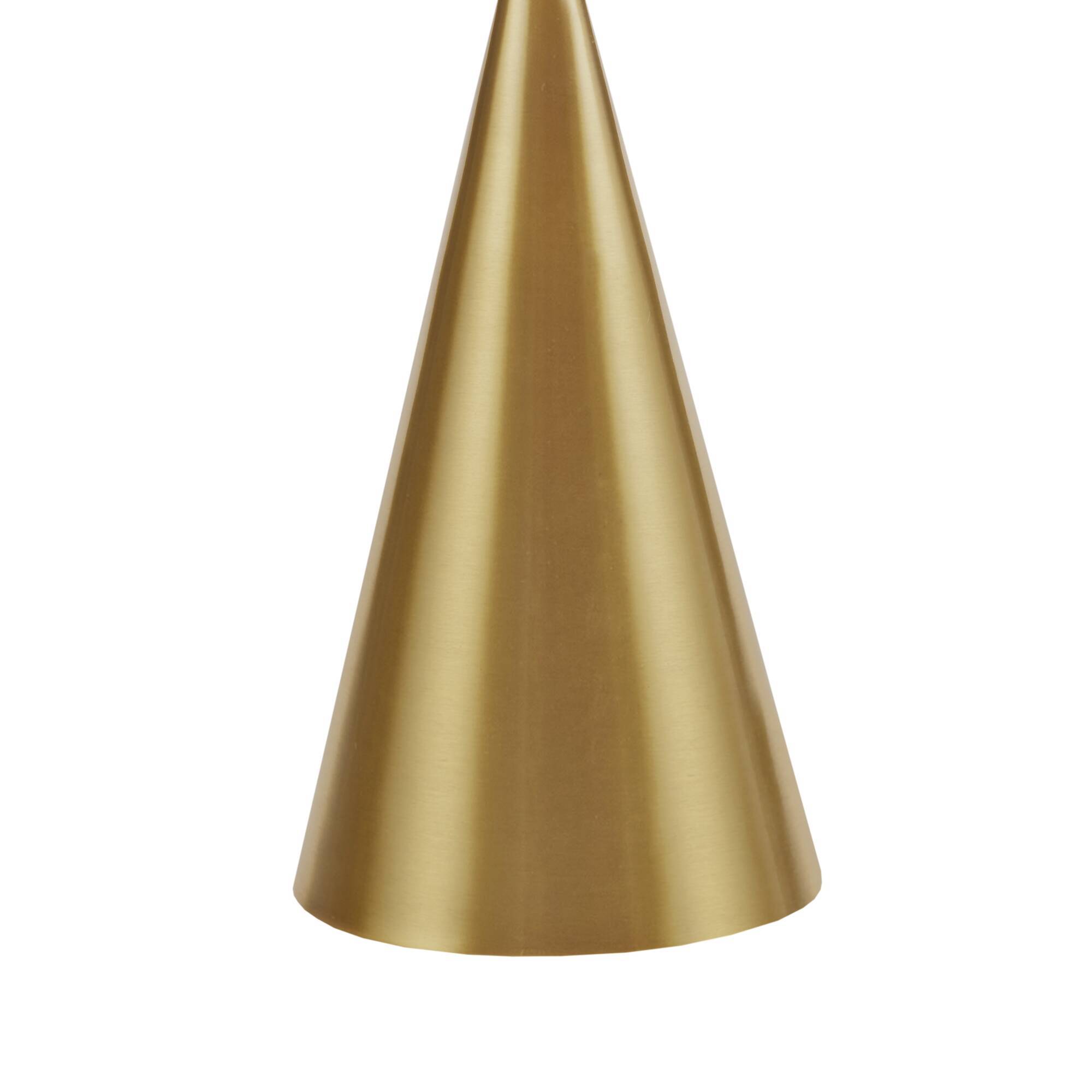 Gold Hourglass Metal Table Lamp Gold See below