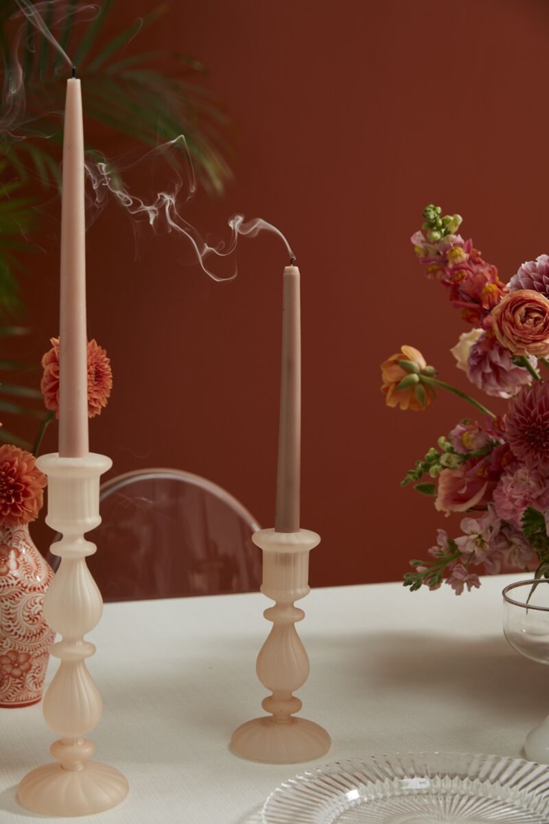 Lesli Sculptural Candlestick Holders — Set of 2