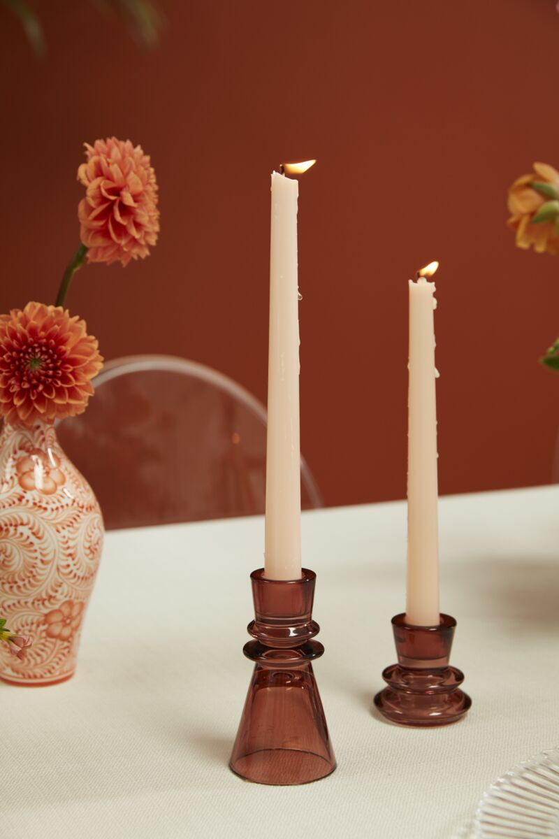 Solis Sculptural Candleholders — Set of 6
