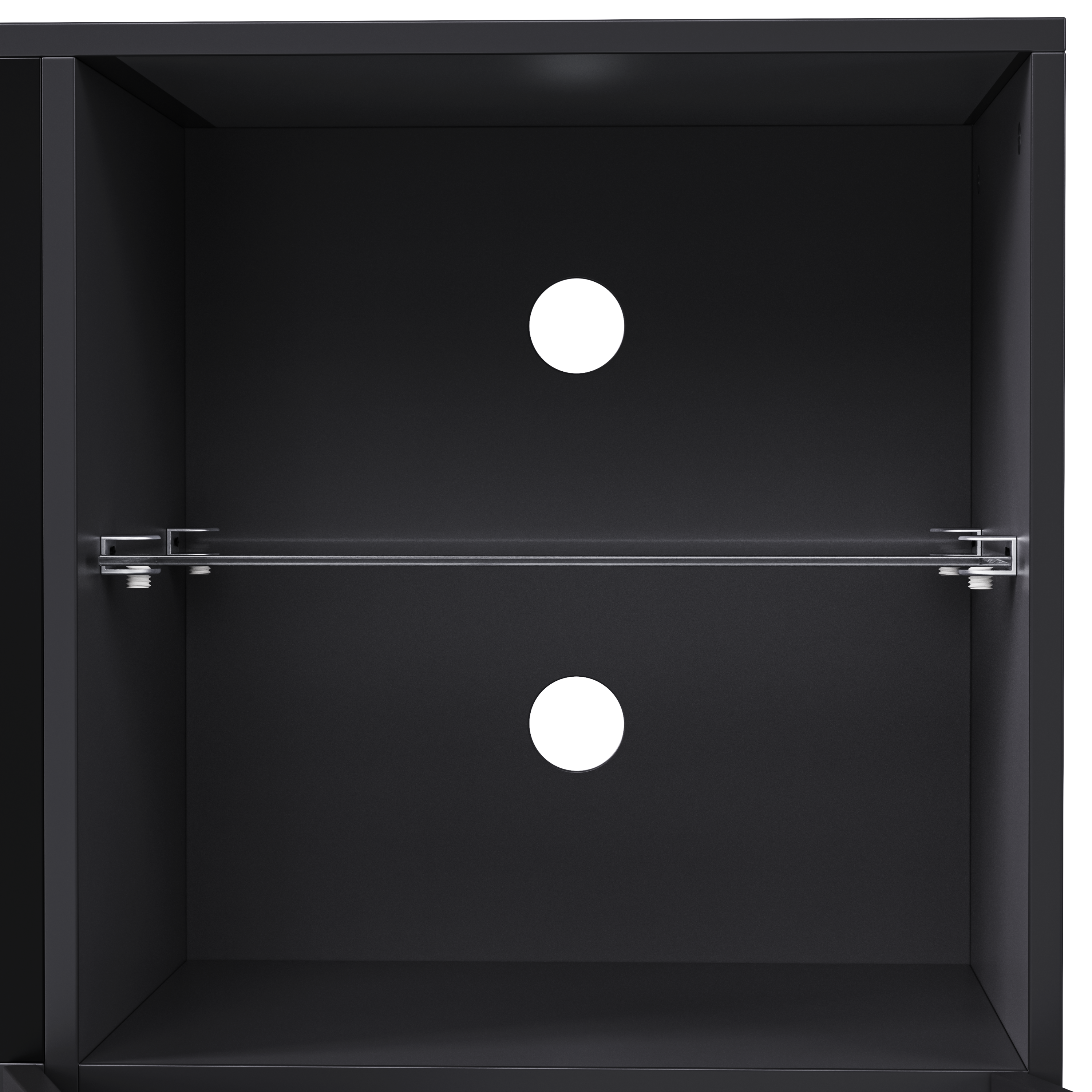 ON-TREND Modern TV Stand with 34.2' Non-heating Electric Fireplace, High Gloss Entertainment Center with LED Lights, Media Console with Tempered Glass Shelves for TVs up to 75', Black