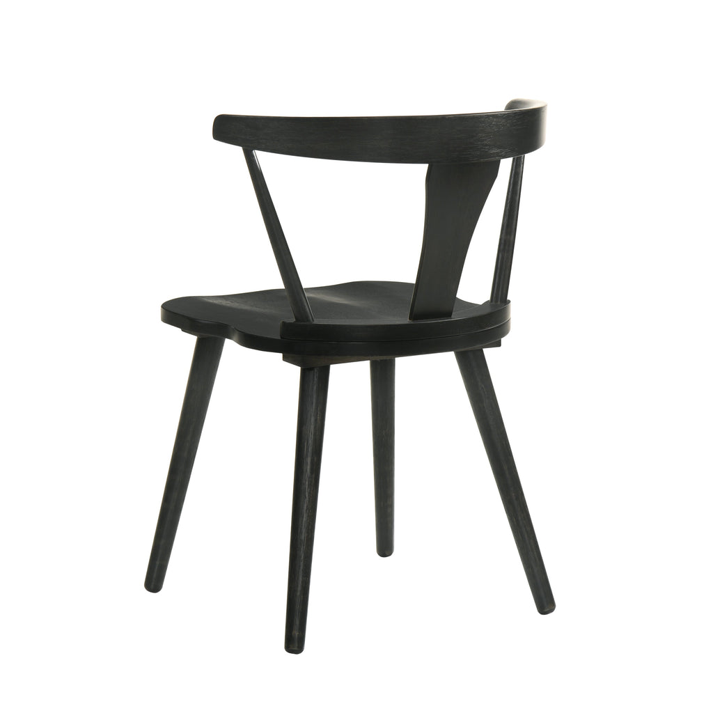 [Set of 2] Rustic Farmhouse Dining Chairs, Solid Wood Side Chairs with Easy Assembly