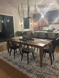 Modern Tapered Post Leg Table with Post Legs