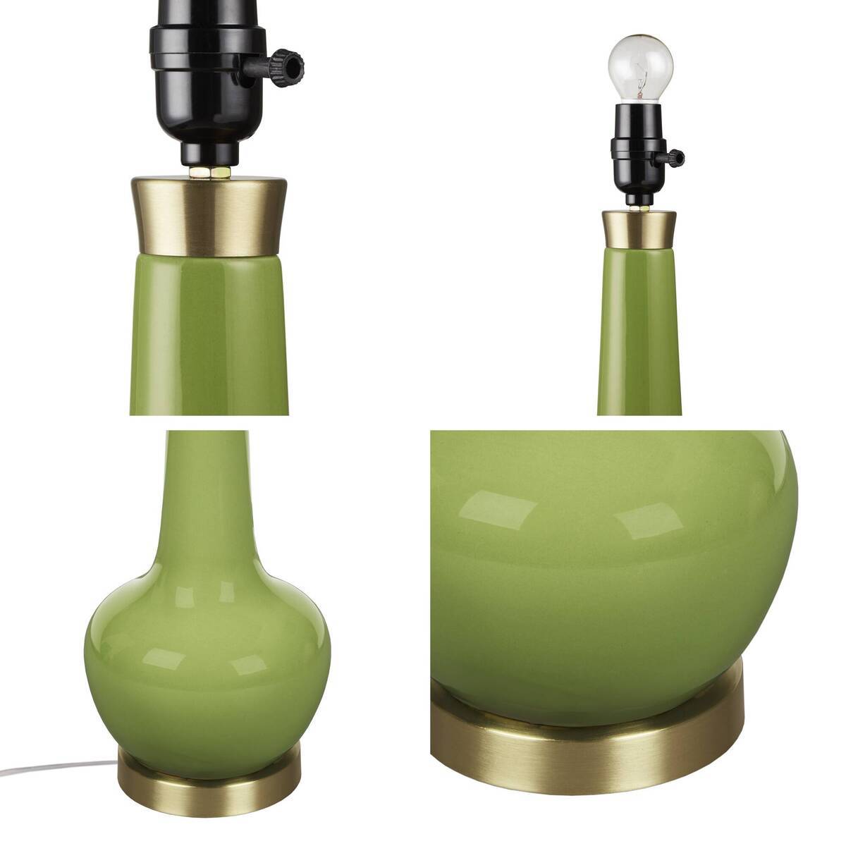 Ceramic Genie Table Lamp Green See below