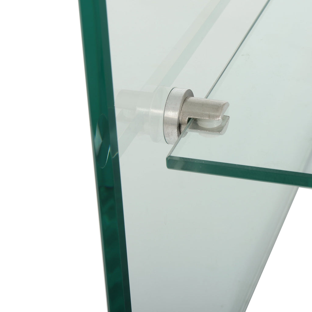 COFFEE TABLE 12MM TEMPERED BENT GLASS ,8MM SHELF GLASS