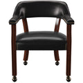 Tournament - Arm Chair With Casters - Medium Cherry