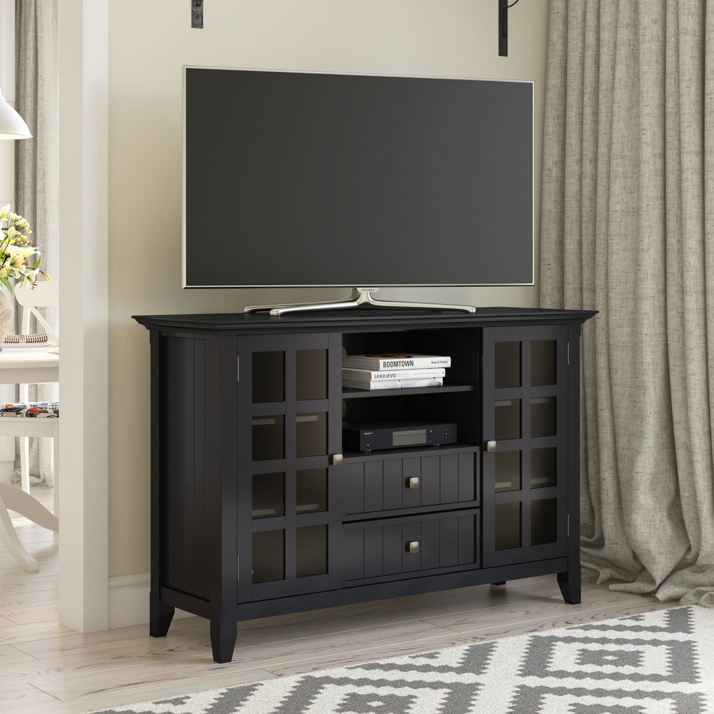 Acadian - Tall TV Media Stand - Black