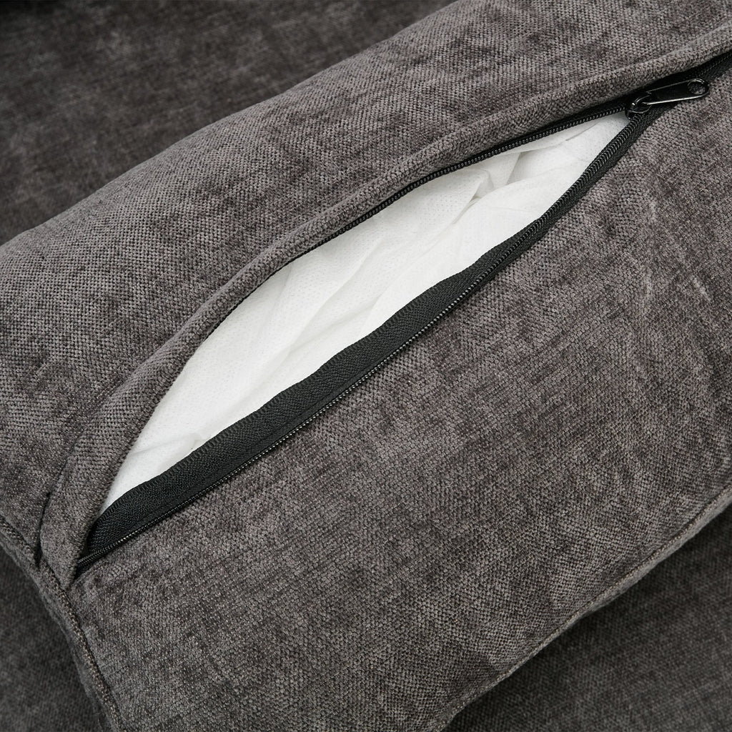 31.9' Cozy Upholstered Armchair Oversized Comfy Cloud Sofa Double Cushion Single Sofa Plush Cushion Armchair for Living Room, Grey