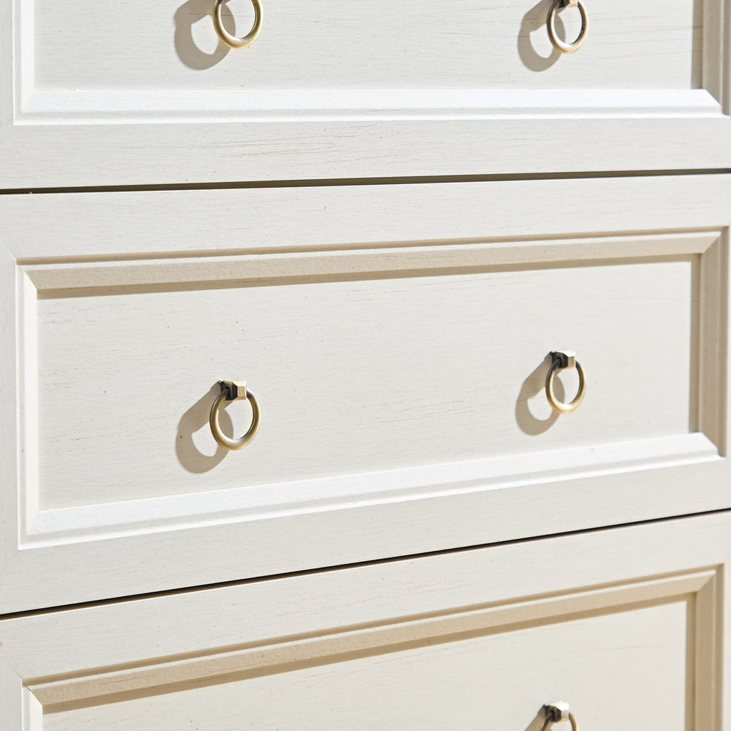 Farmhouse 5 Drawers Dresser Chests for Bedroom, Wood Rustic Tall Chest of Drawers, Dressers Organizer for Bedroom, Living Room, Hallway