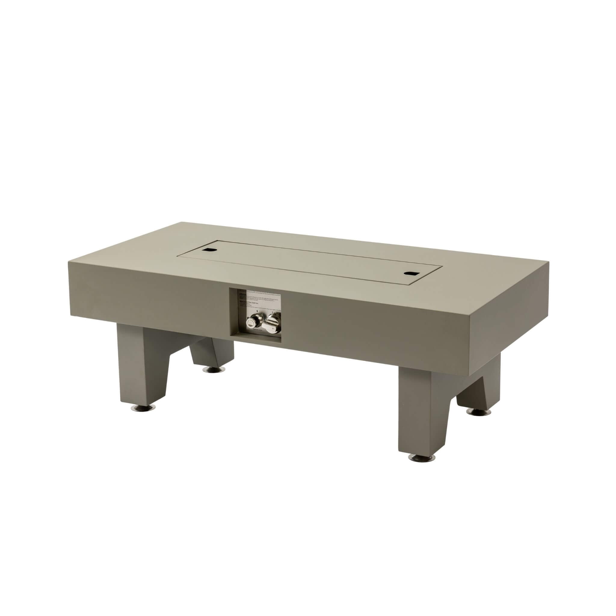 42" 50K BTU Iron Liquid Propane Fire Pit Table With Glass Stones (SAK63845)