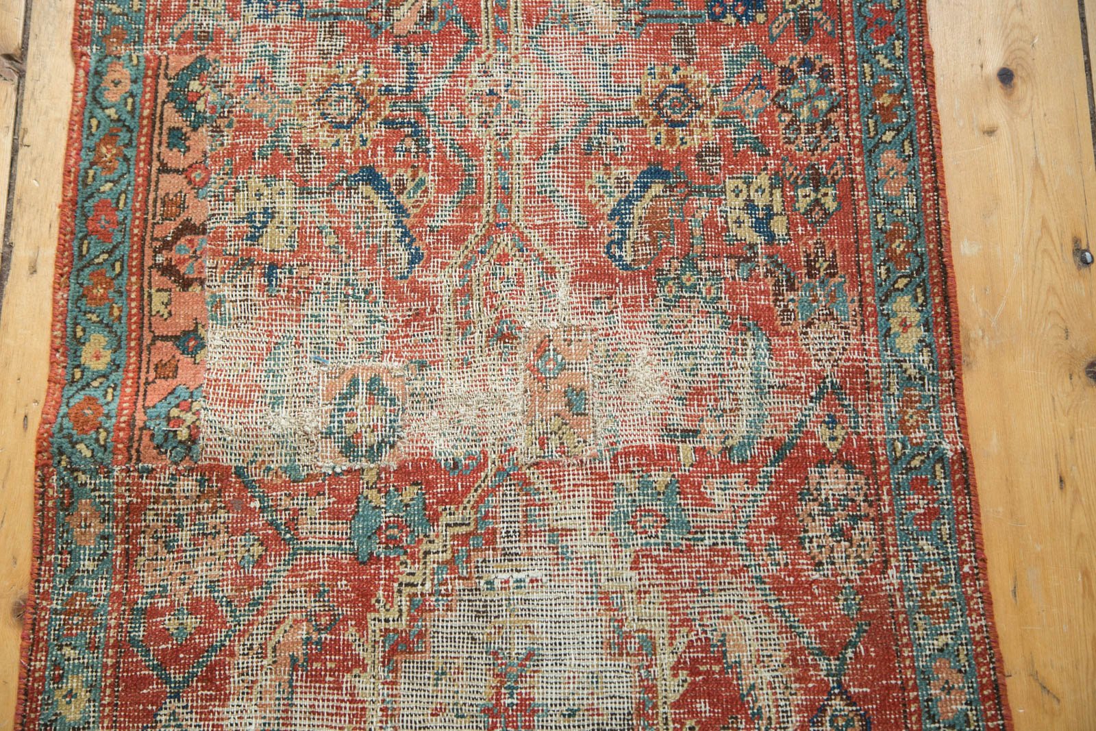 2x13.5 Antique Heriz Rug Runner