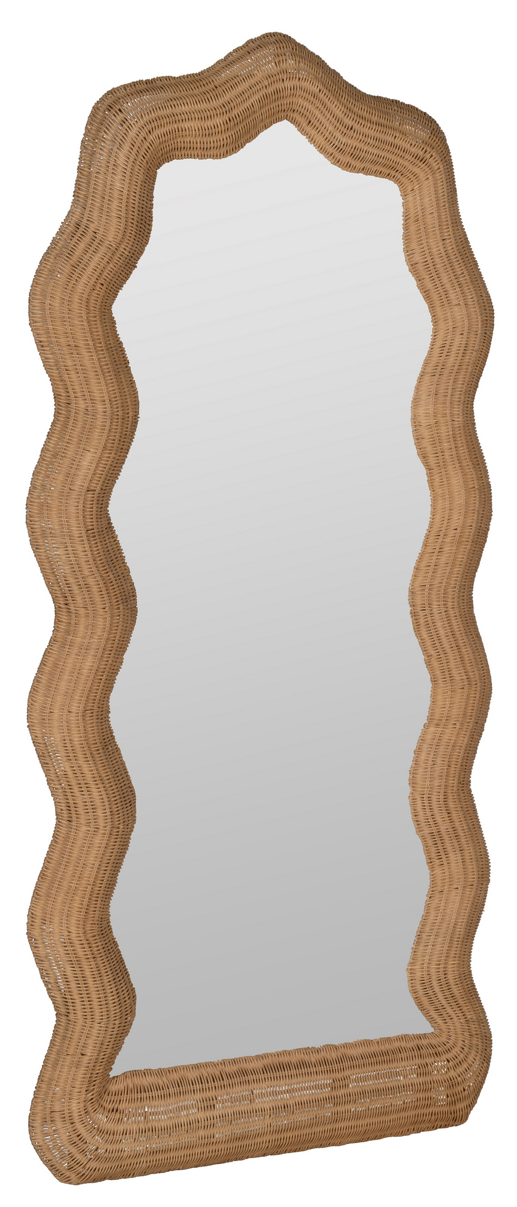 Ziva Rattan Floor Mirror