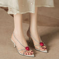 Open Toe Stiletto Sandals