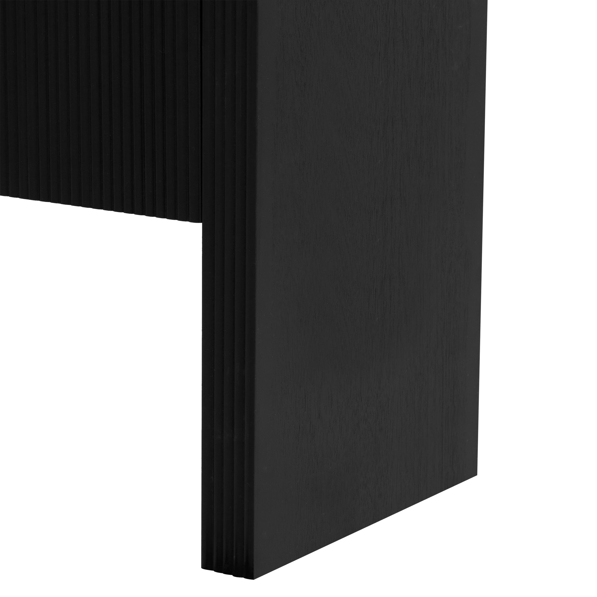U_STYLE 63-Inch Wave-Pattern Console Table with 4 Doors and Adjustable Shelf,Curved design Sofa Table Behind Couch,Rustic Narrow Entryway Table for Living Room, Foyer and Hallway
