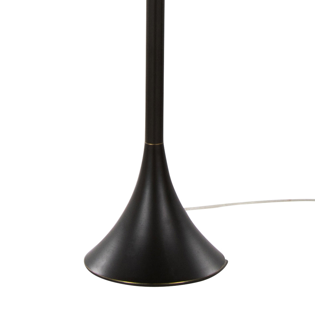 Lenuxe 65' Contemporary Metal Floor Lamp in Oil Rubbed Bronze with Natural Linen Shade from Grandview Gallery by LumiSource