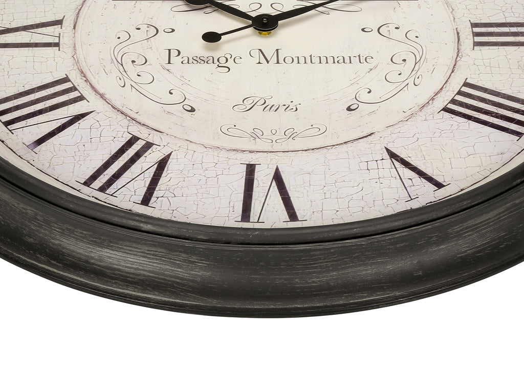 Clocks, 30' Round, Large Oversized, Wall Clock, Brown, Transitional